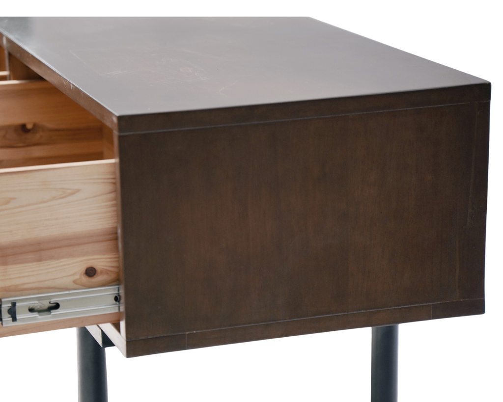 Industrial Oak Console Table